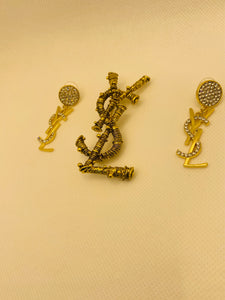 Y Logo Brooch