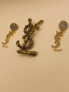 Y Logo Brooch