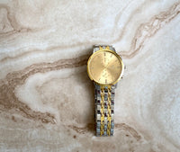Man Style Silver Watches with gold accents
